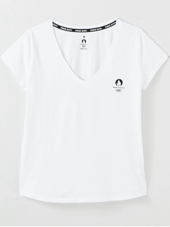 Paris 2024 Tops - NWT Paris 2024 Femme Blanc Jeux Olympiques Tee Size Small